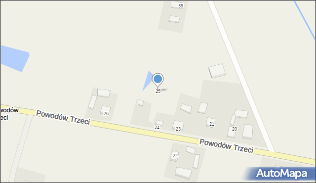 Powodów Trzeci, Powodów Trzeci, 25, mapa Powodów Trzeci