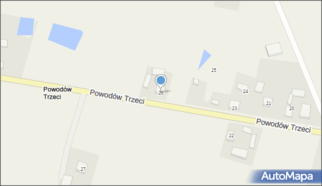 Powodów Trzeci, Powodów Trzeci, 26, mapa Powodów Trzeci