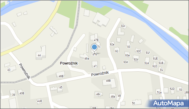 Powroźnik, Powroźnik, 47b, mapa Powroźnik