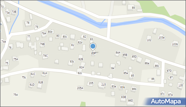 Powroźnik, Powroźnik, 83F, mapa Powroźnik