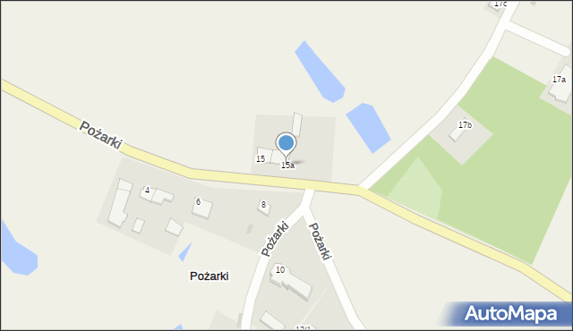 Pożarki, Pożarki, 15a, mapa Pożarki