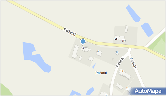 Pożarki, Pożarki, 4, mapa Pożarki