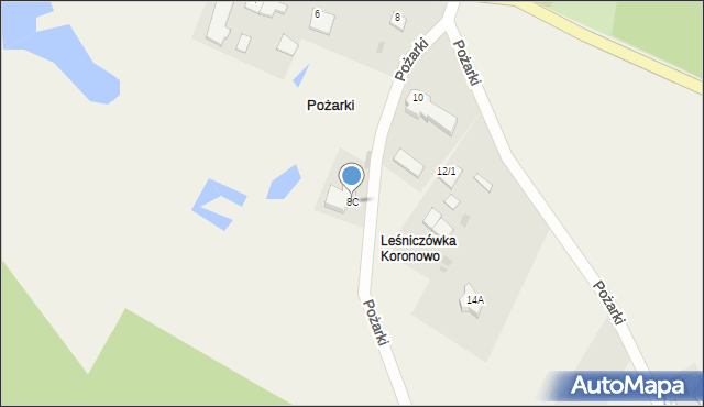 Pożarki, Pożarki, 8C, mapa Pożarki