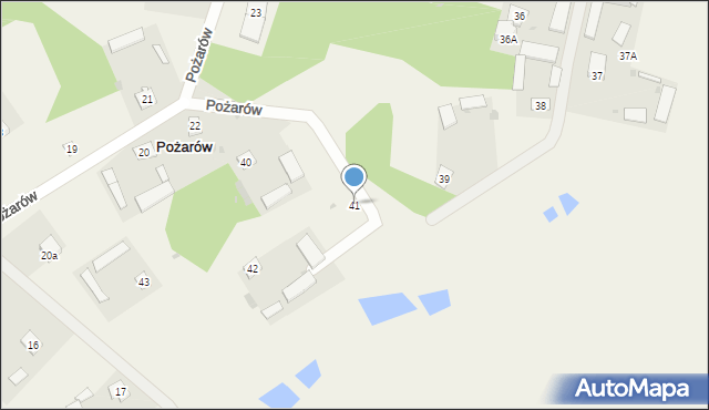 Pożarów, Pożarów, 41, mapa Pożarów