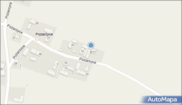 Pożarzyce, Pożarzyce, 32, mapa Pożarzyce