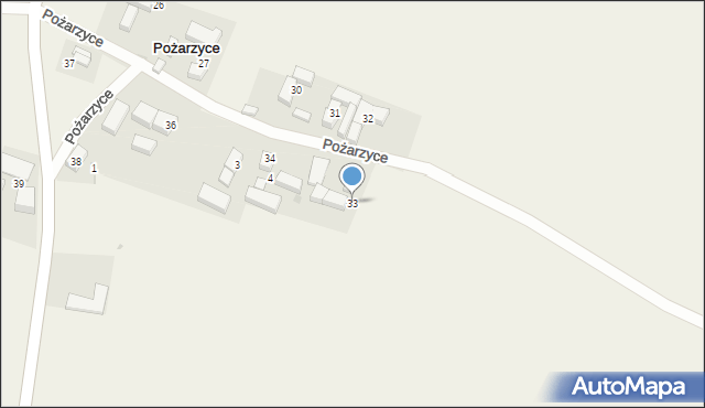 Pożarzyce, Pożarzyce, 33, mapa Pożarzyce