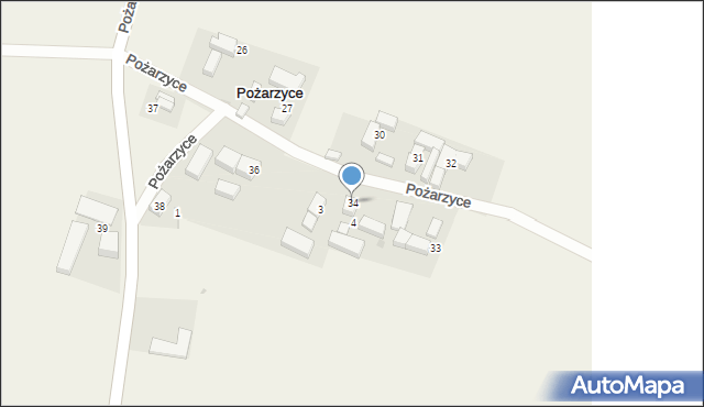 Pożarzyce, Pożarzyce, 34, mapa Pożarzyce