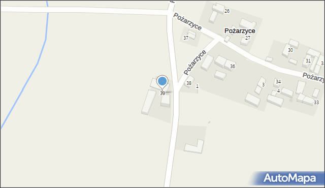 Pożarzyce, Pożarzyce, 39, mapa Pożarzyce