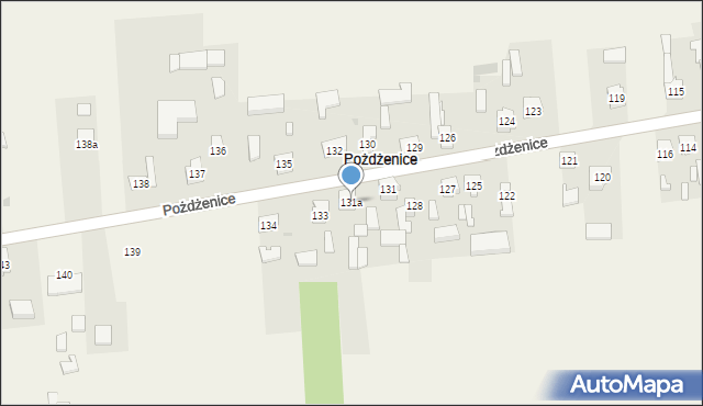 Pożdżenice, Pożdżenice, 131a, mapa Pożdżenice