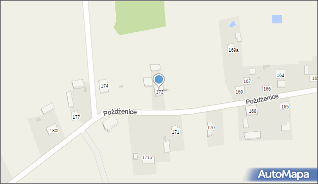 Pożdżenice, Pożdżenice, 172, mapa Pożdżenice