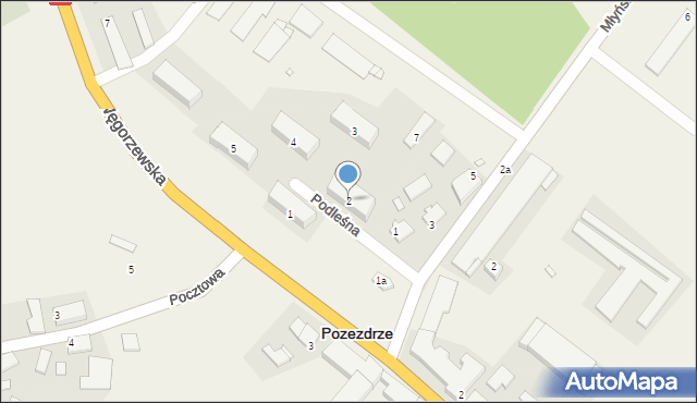 Pozezdrze, Podleśna, 2, mapa Pozezdrze