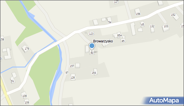 Poznachowice Dolne, Poznachowice Dolne, 91, mapa Poznachowice Dolne