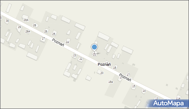 Poznań, Poznań, 20, mapa Poznania