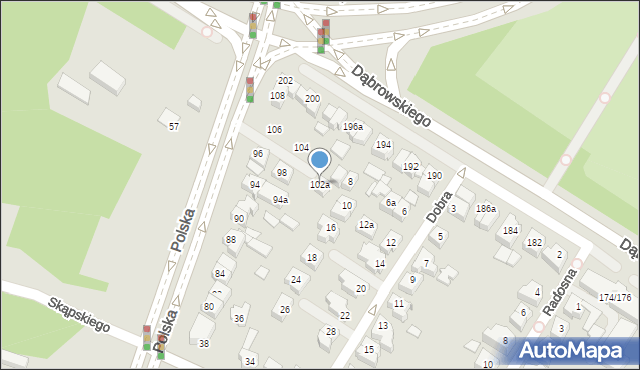 Poznań, Polska, 102a, mapa Poznania