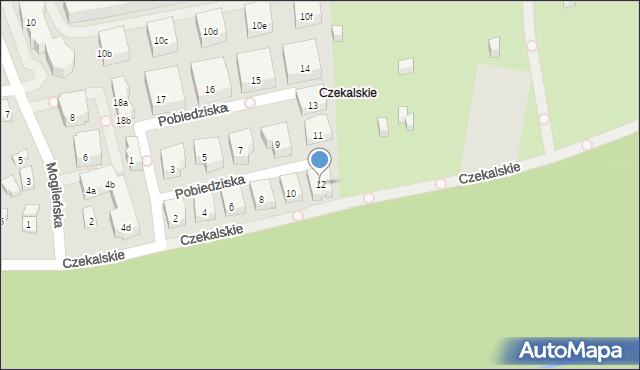 Poznań, Pobiedziska, 12, mapa Poznania