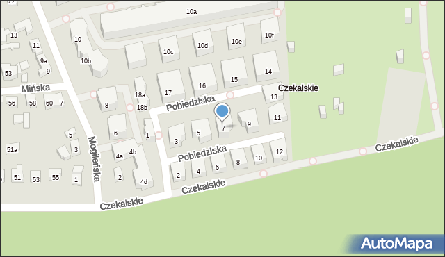 Poznań, Pobiedziska, 7, mapa Poznania