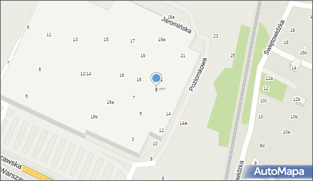 Poznań, Poziomkowa, 9, mapa Poznania