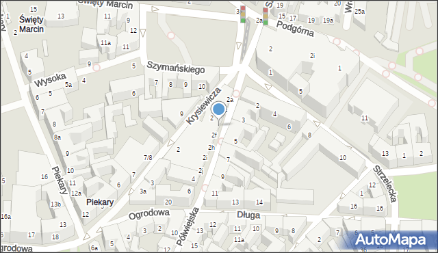 Poznań, Półwiejska, 2e, mapa Poznania