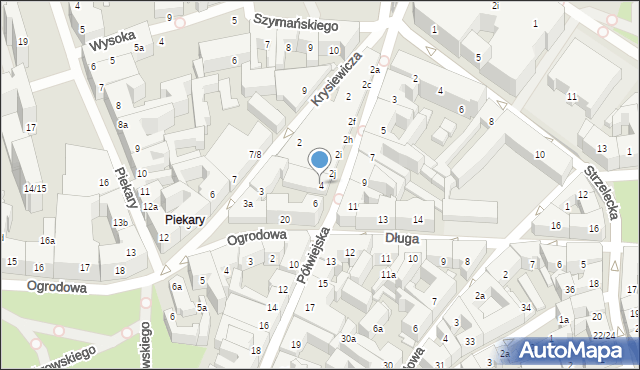 Poznań, Półwiejska, 4, mapa Poznania