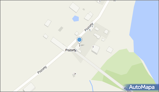 Pozorty, Pozorty, 3, mapa Pozorty