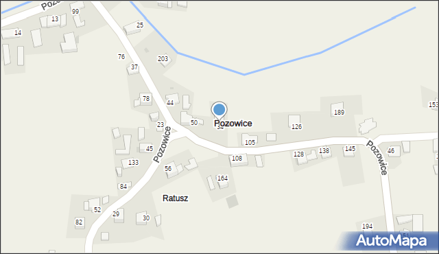 Pozowice, Pozowice, 34, mapa Pozowice