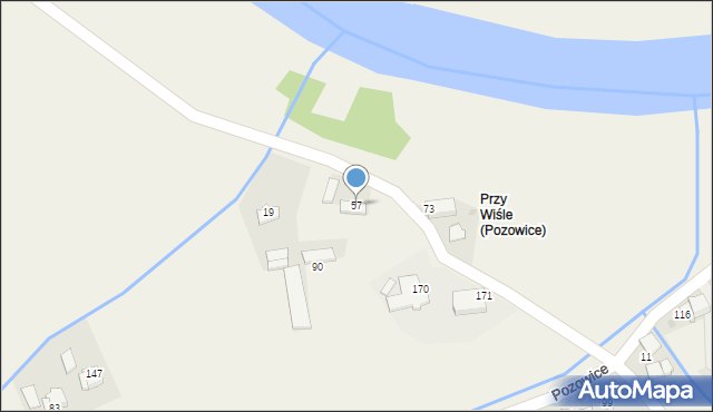 Pozowice, Pozowice, 57, mapa Pozowice