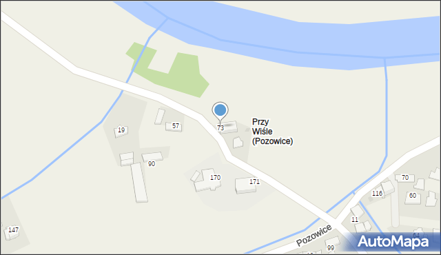 Pozowice, Pozowice, 73, mapa Pozowice