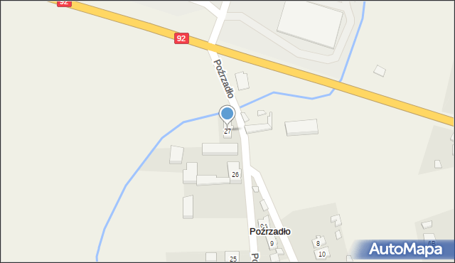 Poźrzadło, Poźrzadło, 27, mapa Poźrzadło
