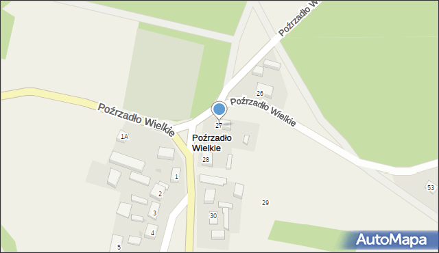 Poźrzadło Wielkie, Poźrzadło Wielkie, 27, mapa Poźrzadło Wielkie