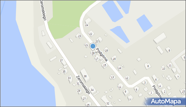 Prabuty, Podgórna, 19, mapa Prabuty