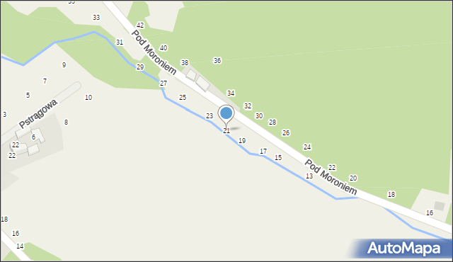 Prądnik Korzkiewski, Pod Moroniem, 21, mapa Prądnik Korzkiewski