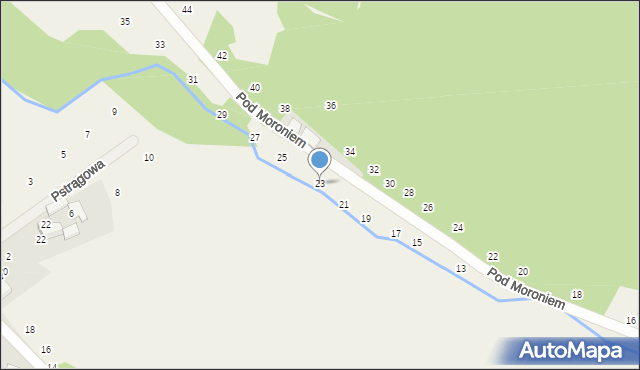 Prądnik Korzkiewski, Pod Moroniem, 23, mapa Prądnik Korzkiewski