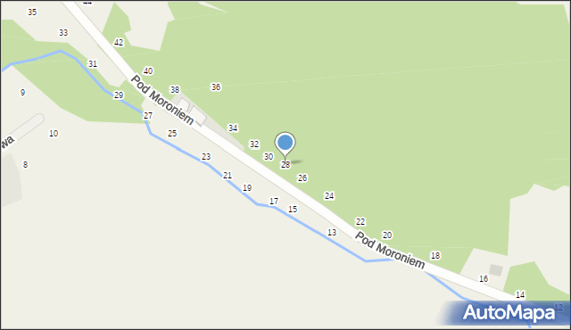 Prądnik Korzkiewski, Pod Moroniem, 28, mapa Prądnik Korzkiewski