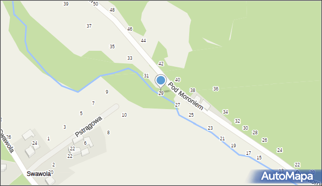 Prądnik Korzkiewski, Pod Moroniem, 29, mapa Prądnik Korzkiewski