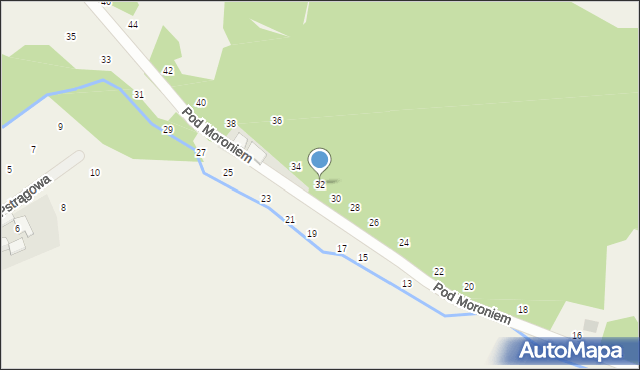 Prądnik Korzkiewski, Pod Moroniem, 32, mapa Prądnik Korzkiewski