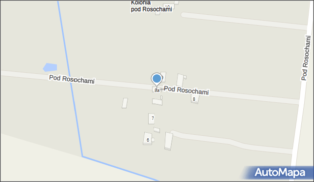 Praszka, Pod Rosochami, 8a, mapa Praszka