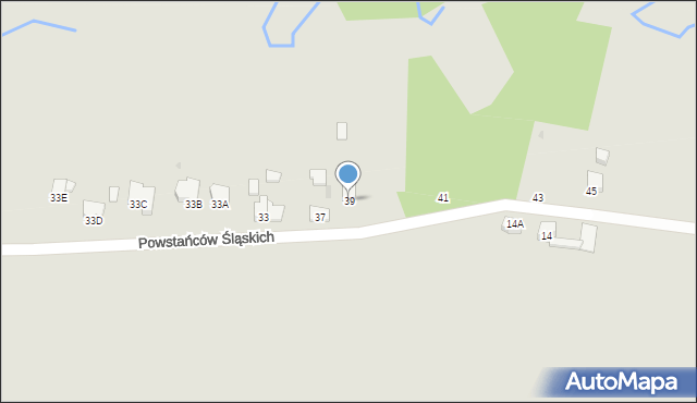 Praszka, Powstańców Śląskich, 39, mapa Praszka