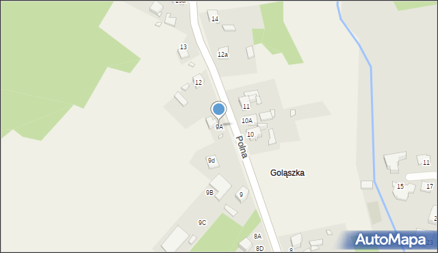 Preczów, Polna, 9A, mapa Preczów