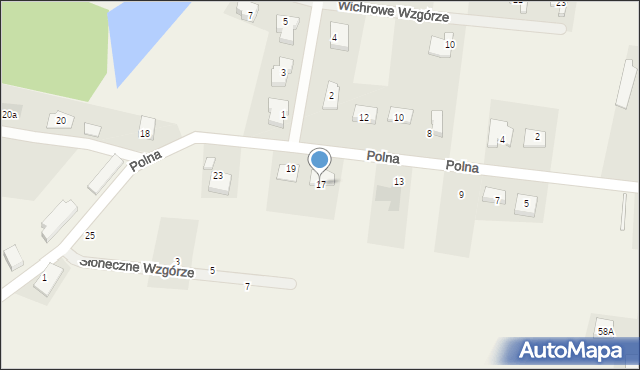 Pręgowo, Polna, 17, mapa Pręgowo