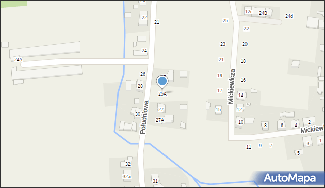 Promnice, Południowa, 25A, mapa Promnice