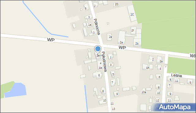 Promnice, Południowa, 2a, mapa Promnice