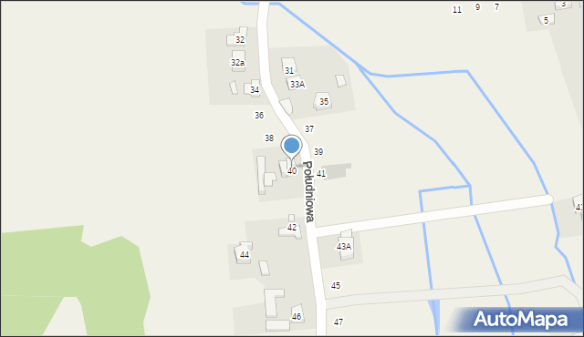 Promnice, Południowa, 40, mapa Promnice