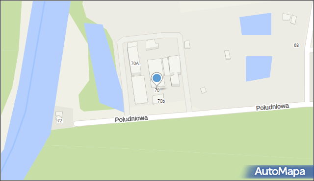 Promnice, Południowa, 70, mapa Promnice