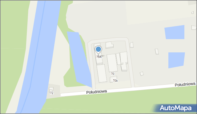 Promnice, Południowa, 70A, mapa Promnice