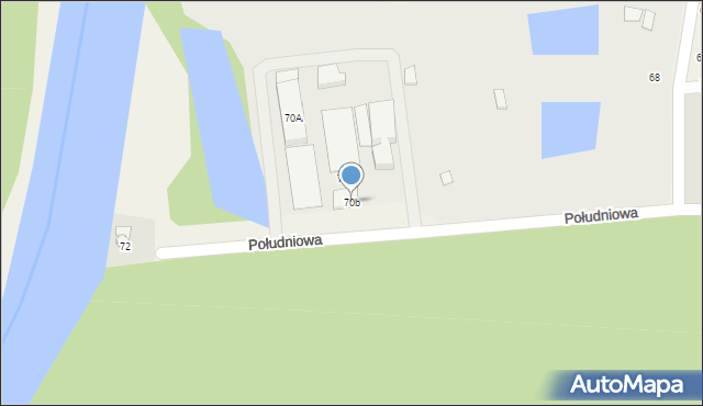 Promnice, Południowa, 70b, mapa Promnice