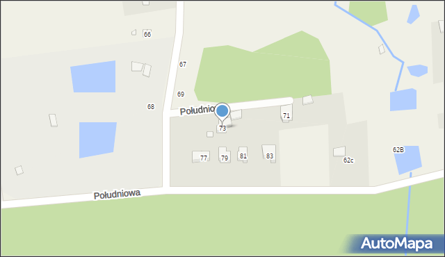 Promnice, Południowa, 73, mapa Promnice