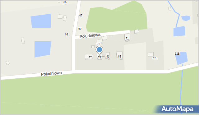 Promnice, Południowa, 79, mapa Promnice