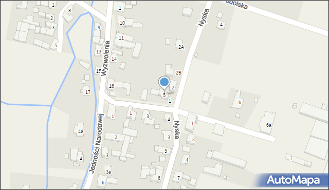 Prusinowice, Powstańców Śląskich, 5, mapa Prusinowice