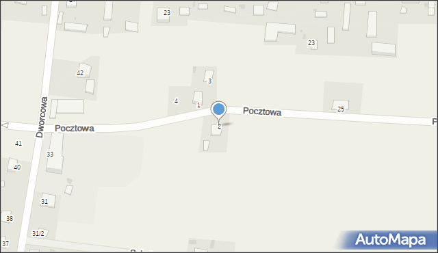 Pruszcz, Pocztowa, 2, mapa Pruszcz