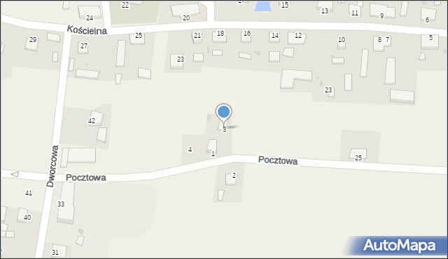 Pruszcz, Pocztowa, 3, mapa Pruszcz